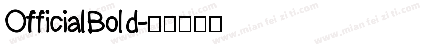 Official Bold字体转换